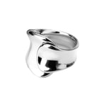 Bague large et épaisse ondulée R1106