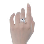 Bague large et épaisse ondulée R1106