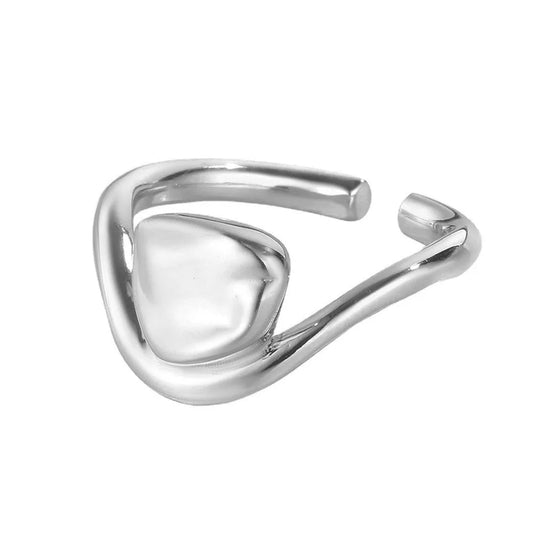Bague impressionniste jeune feuille R1030