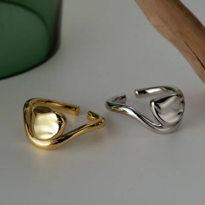 Bague impressionniste jeune feuille R1030