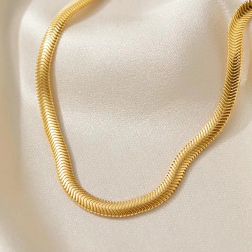 Herringbone Chain Necklace 4mm