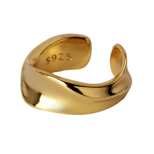 Boucle d'oreille abstraite torsadée E1087, 1 pièce