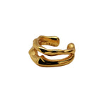 Poignets d'oreilles géométriques décalés E1090 1 pièce