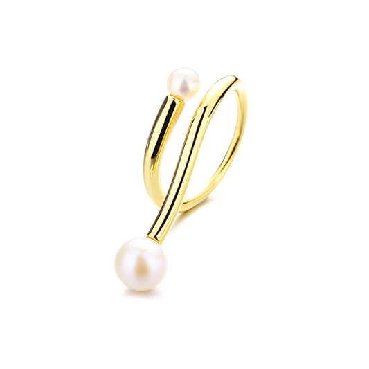 Bague fil de perles d'eau douce RN1019