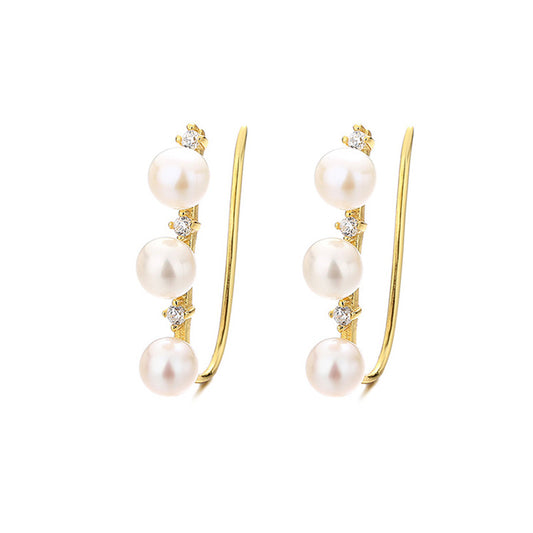 Boucles d'oreilles florales en perles d'eau douce PE1017