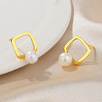 Boucles d'oreilles en fil de perles d'eau douce PE1043