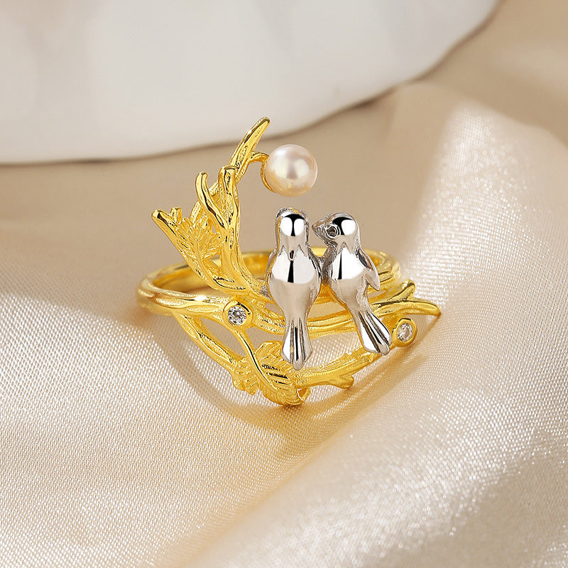 Bague traditionnelle en perles d'eau douce RN1018