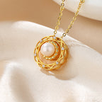 Collier guirlande de perles d'eau douce PN1017