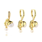 Pendentif floral en perles d'eau douce uniquement PN1002