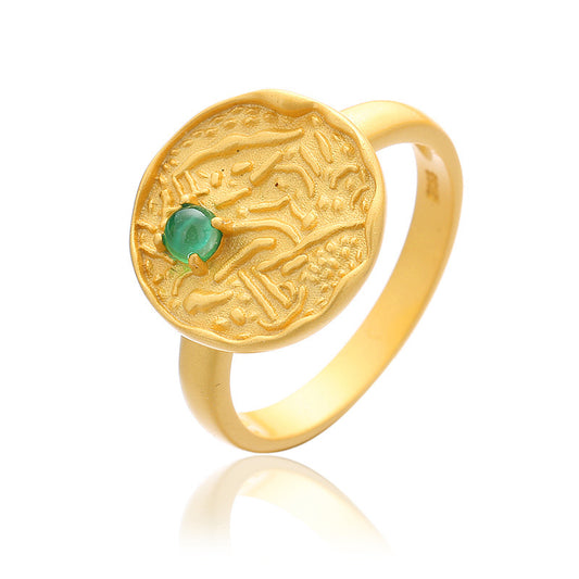 Bague disque perle d'eau douce RN1015