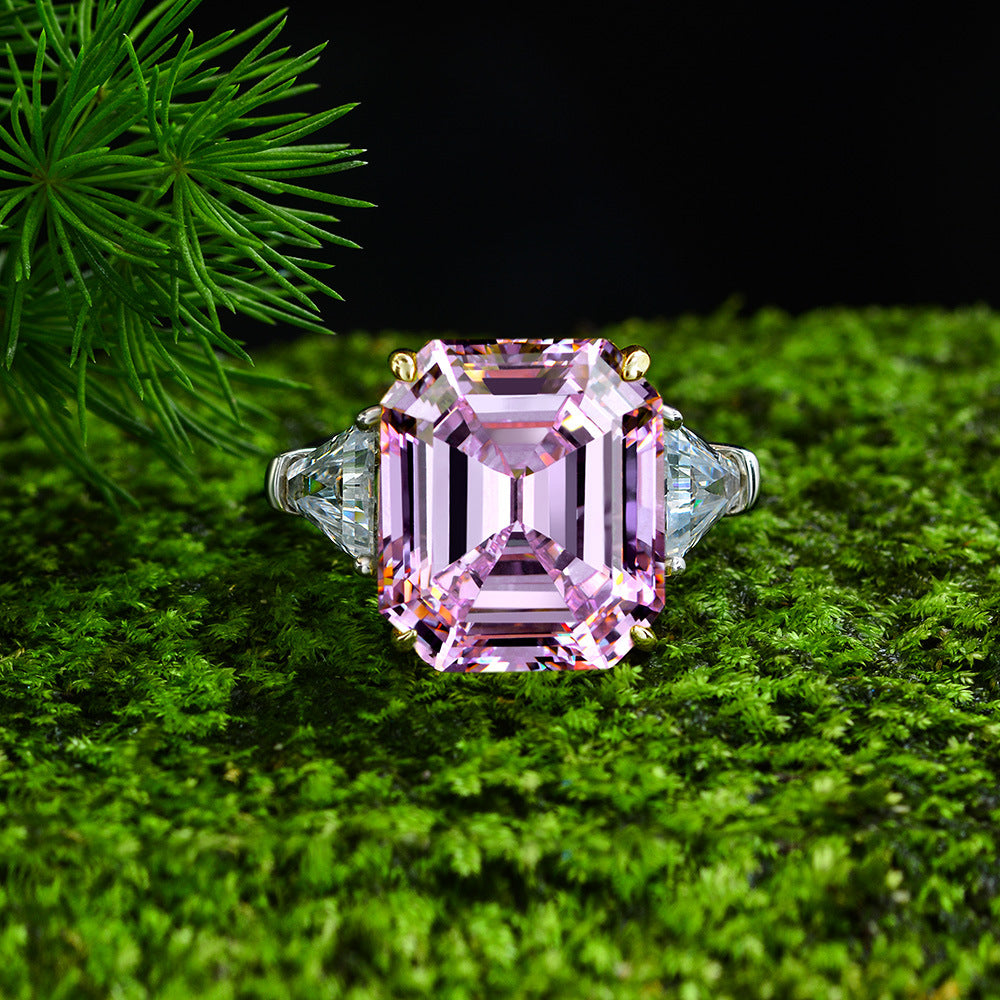Bague de mariage fluorite morganite R0311
