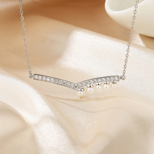 Collier de Noël en perles d'eau douce PN1014