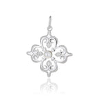 Pendentif trèfle en perles d'eau douce uniquement PN1020