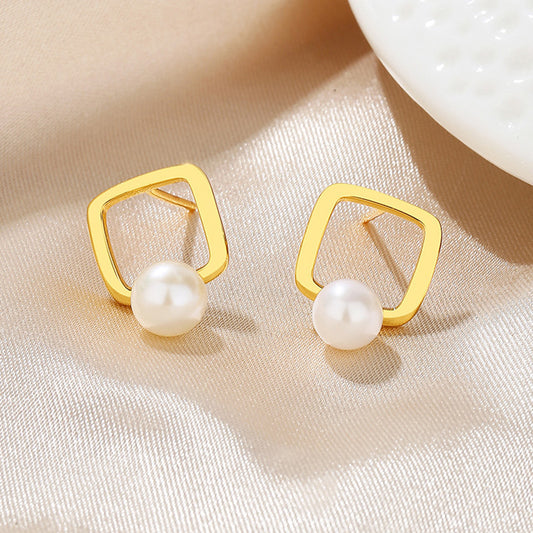 Boucles d'oreilles en fil de perles d'eau douce PE1043