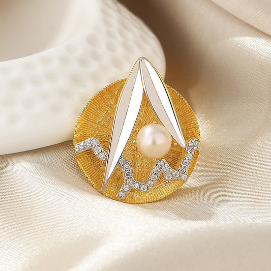 Pendentif impressionniste perle d’eau douce uniquement PN1007