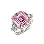 Bague de mariage fluorite morganite R0311