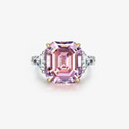 Bague de mariage fluorite morganite R0311