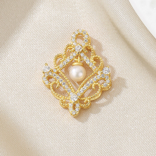 Pendentif floral en perles d'eau douce uniquement PN1021