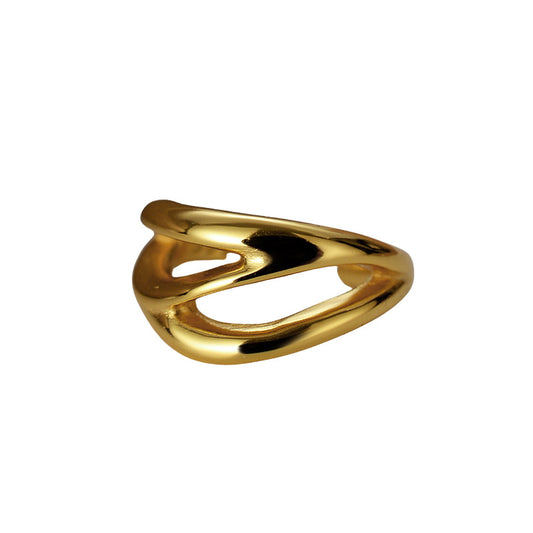 Bijou d'oreille asymétrique abstrait E1070 1 pièce