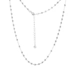 Collier de perles espacées à chaîne boule N1029