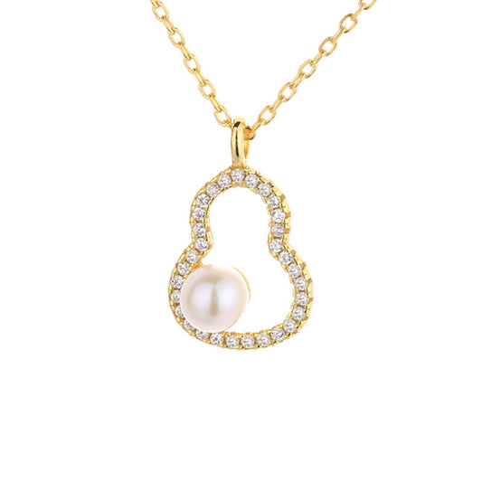 Collier de gourde de perles d'eau douce PN1022
