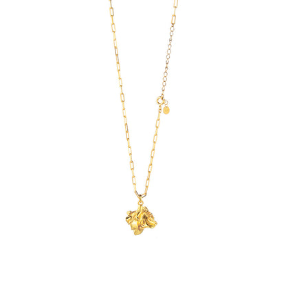 Collier à breloques froissé froissé N1021