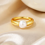 Bague solitaire perle d'eau douce RN1004