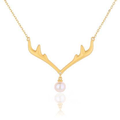 Collier de bois de perles d’eau douce PN1027