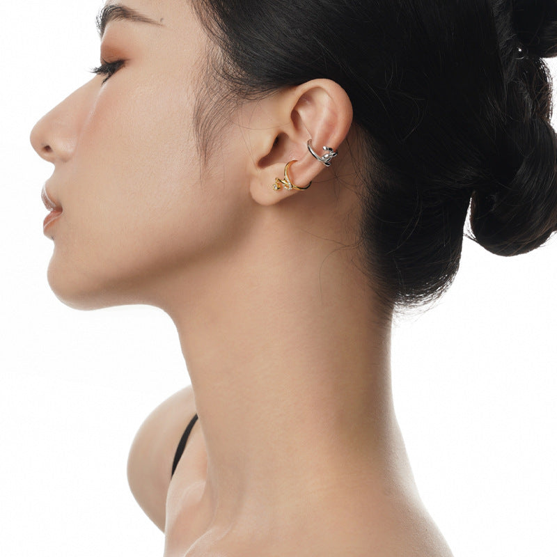 Manchette d'oreille à nœud solide E1107, 1 pièce
