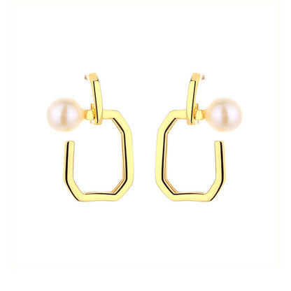 Boucles d'oreilles en fil de perles d'eau douce PE1041