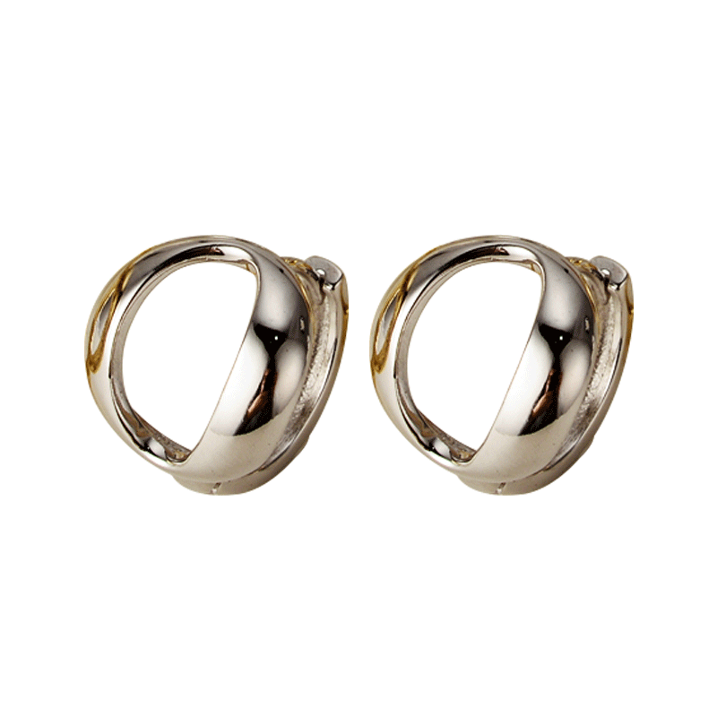 Boucles d'oreilles torsadées en forme de O E1000