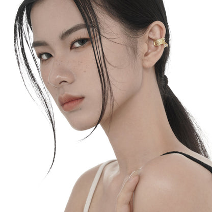 Boucle d'oreille texturée E1028 1 pièce