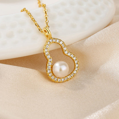 Collier de gourde de perles d'eau douce PN1022