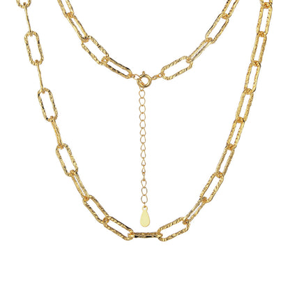 Collier à chaîne épaisse dessinée N1026
