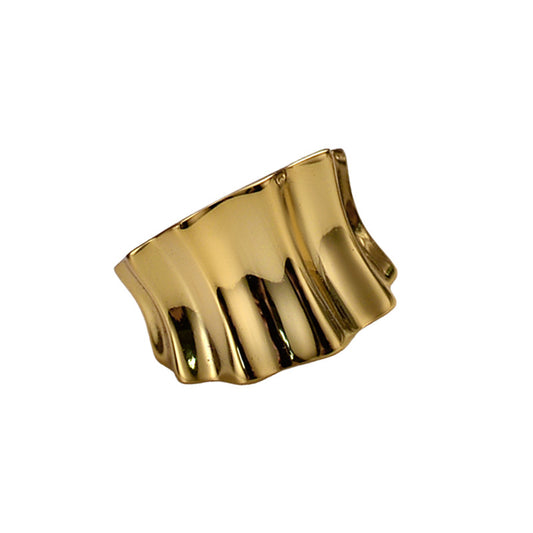 Manchette d'oreille large ondulée E1064 1 pièce