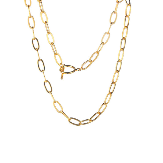 Collier à chaîne allongée dappé N1027