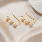 Boucles d'oreilles florales en perles d'eau douce PE1017