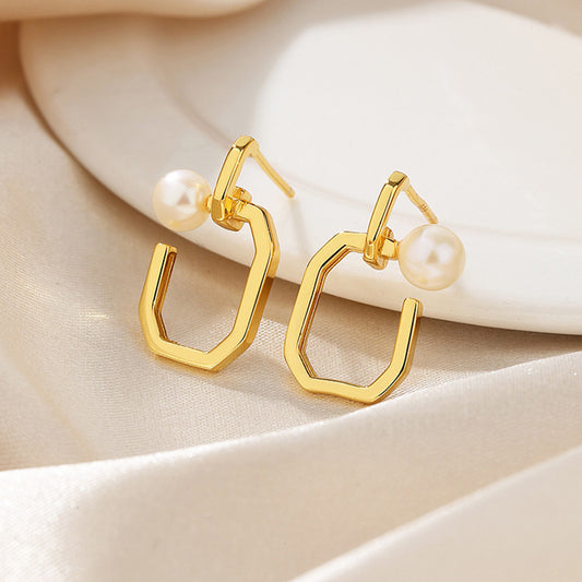 Boucles d'oreilles en fil de perles d'eau douce PE1041