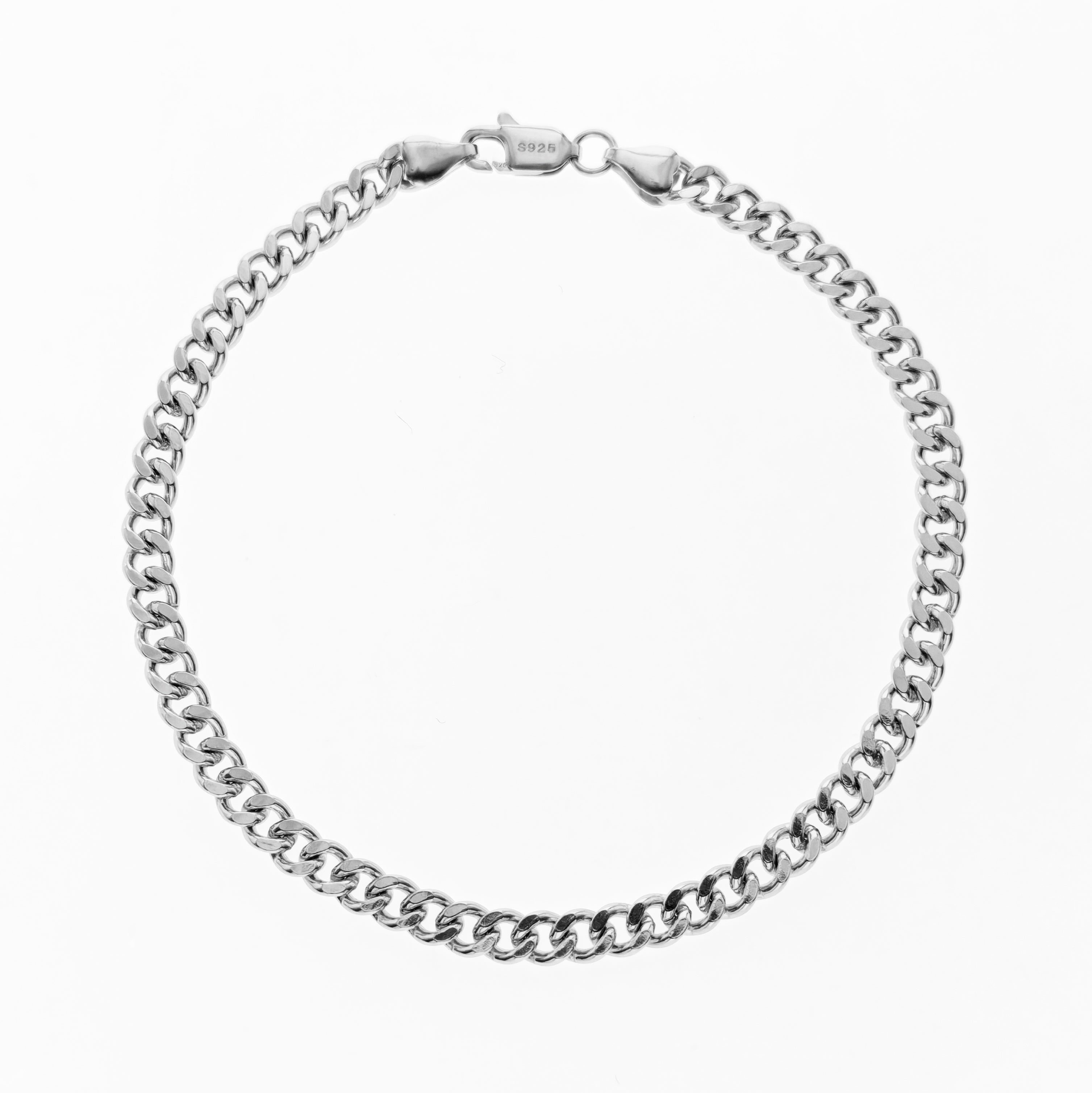 Cuban Link Chain Bracelet 4mm