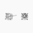 Solitiare Round Moissanite Stud Earrings