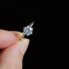 Round Solitaire Moissanite Ring