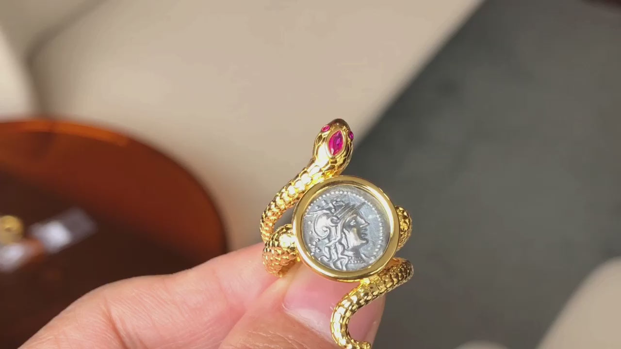 Bague Serpent Pièce Romaine 6171