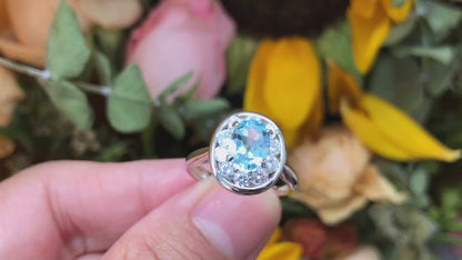 Bague ovale Halo Gem 6356