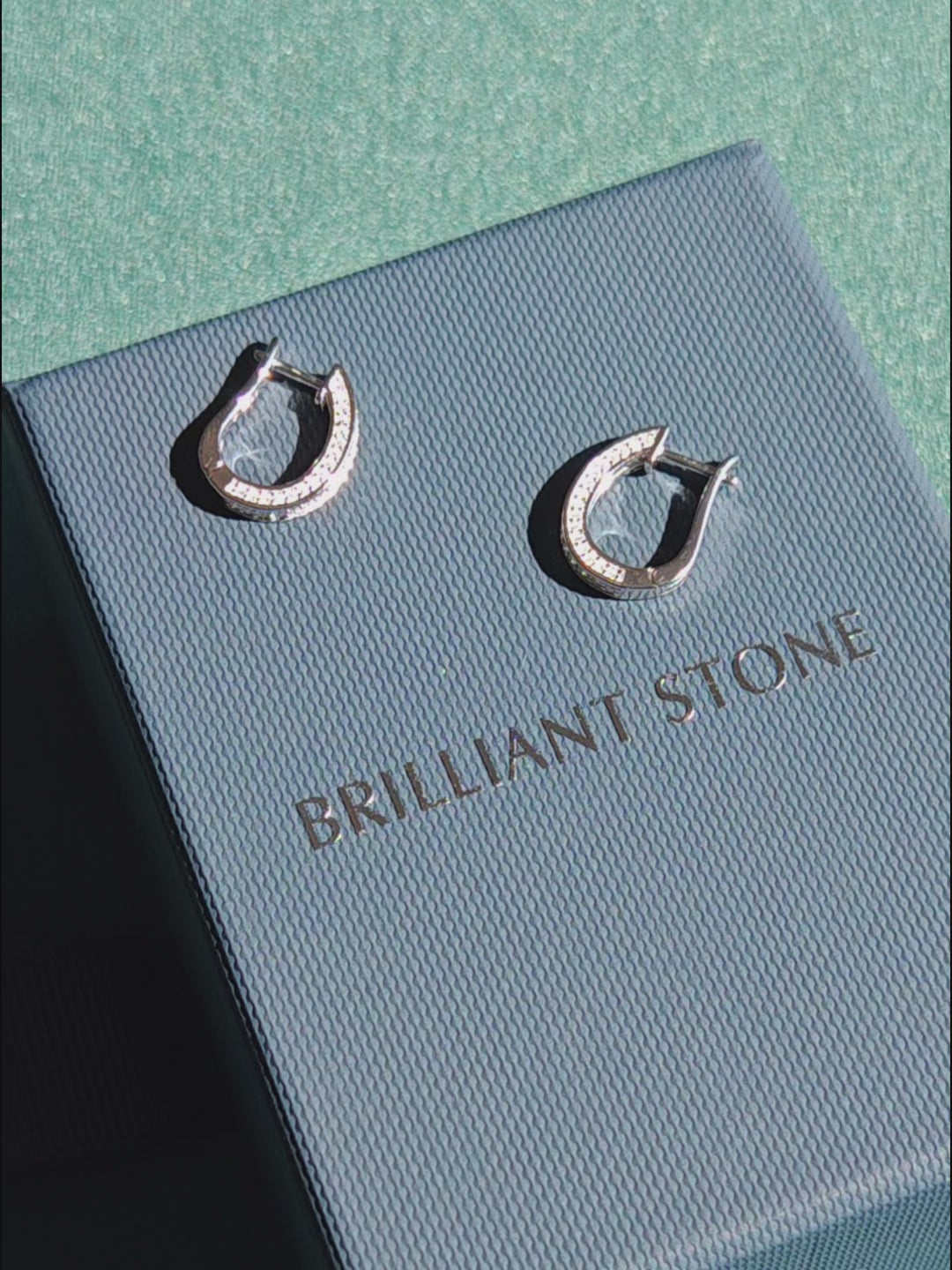 Modern Silhouette Moissanite Hoops