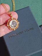 Collier de pièces de monnaie antiques retournées 5982