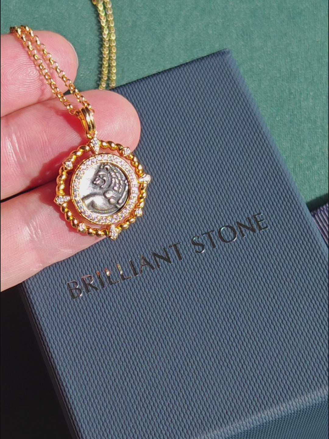 Collier de pièces de monnaie antiques retournées 5982