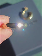 Open C Moissanite Hoops