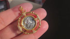 Pendentif pièce de monnaie grecque 6291