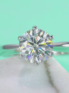 Round Solitaire Moissanite Ring