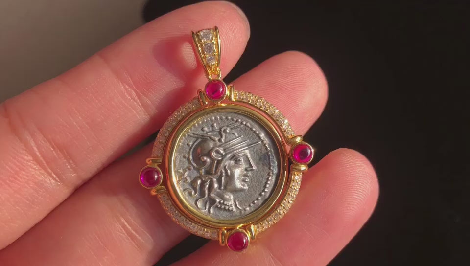 Pendentif Halo à pièce de monnaie rabattable 6388